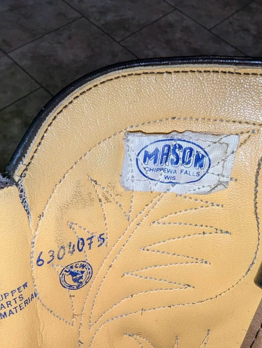 Mason Vintage Leather Boots Men's 10 D 1988